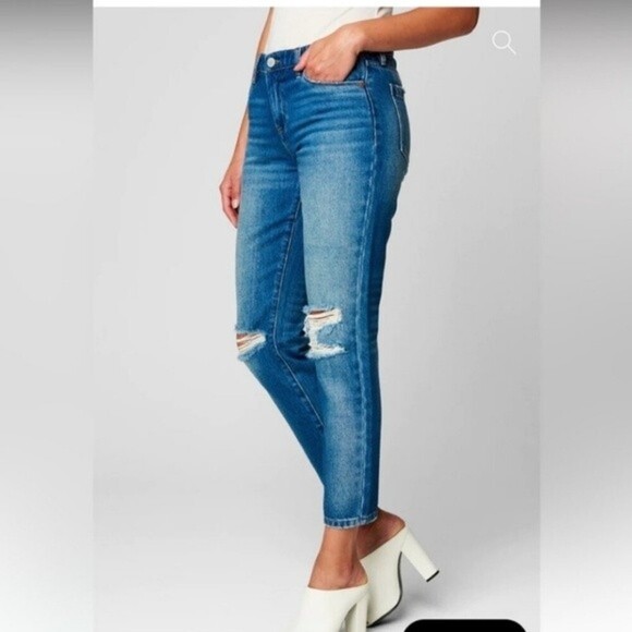 NWT BlankNYC | The Ludlow crop girlfriend size 29  distress 100% organic cotton - Picture 3 of 11
